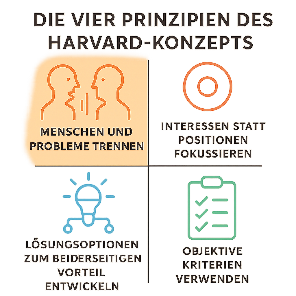 Menschen und Probleme trennen