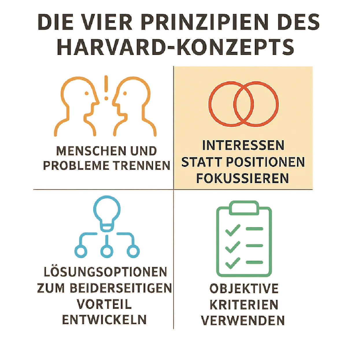 Interessen statt Positionen